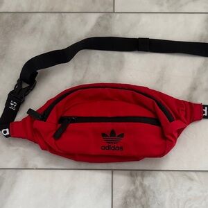 Adidas Black and Red Belt Bag